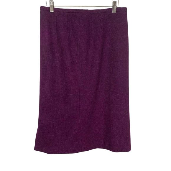 Vintage 50s Dereta Purple Blazer Pencil Skirt Set Large - Picture 4 of 15